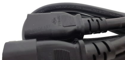 Nerd GearZ C13 to C14 Power Cable (14AWG, 6ft) - Nerd Gearz